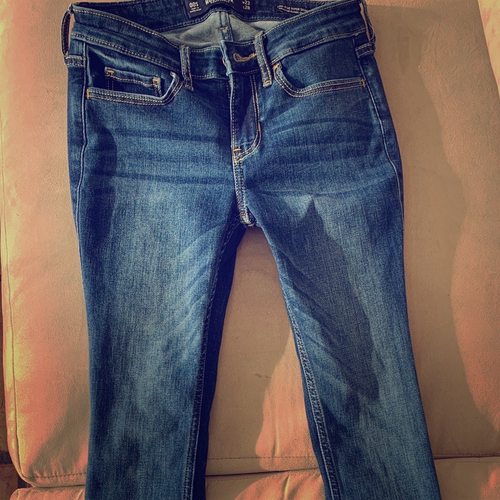 Hollister Low rise, super skinny jeans.